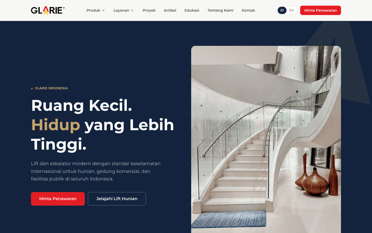 Glarie Indonesia website