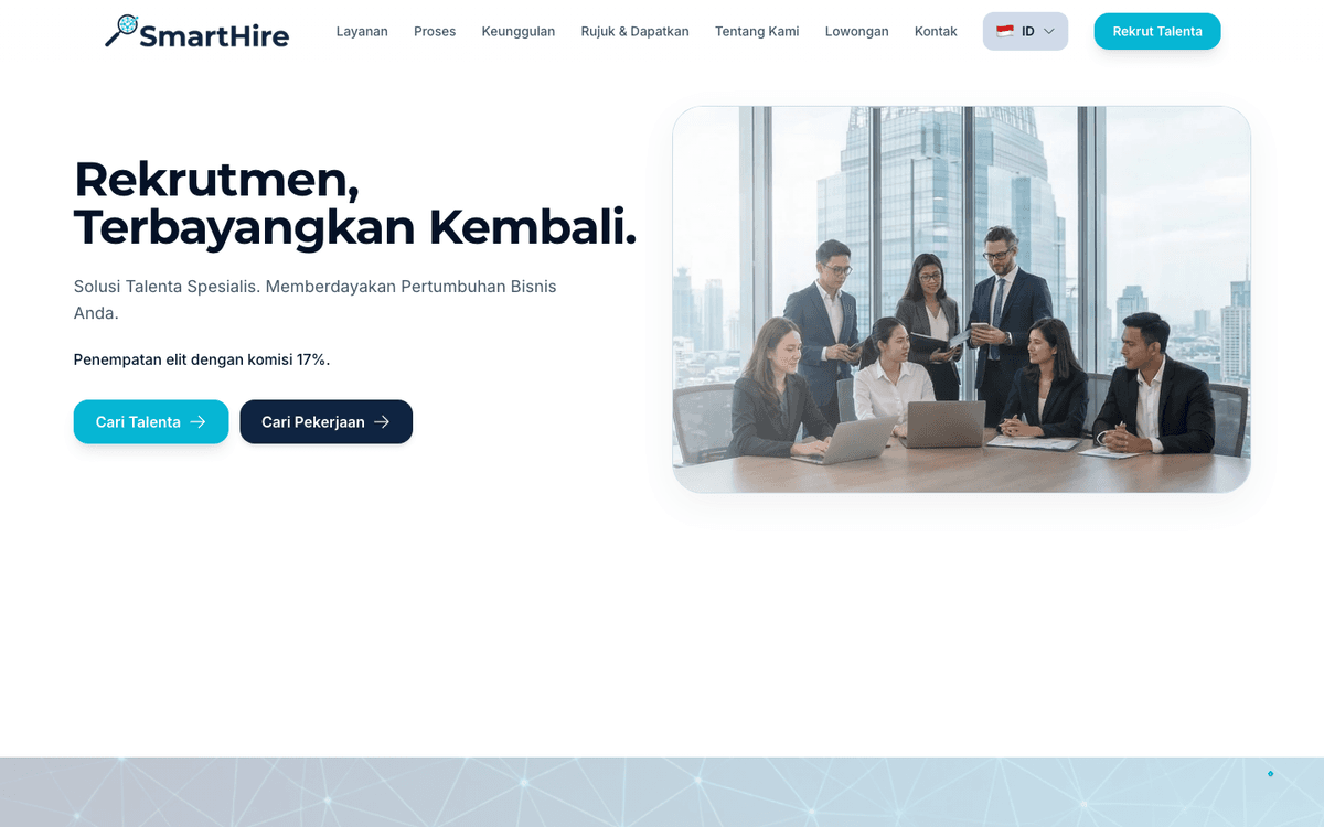 SmartHire website