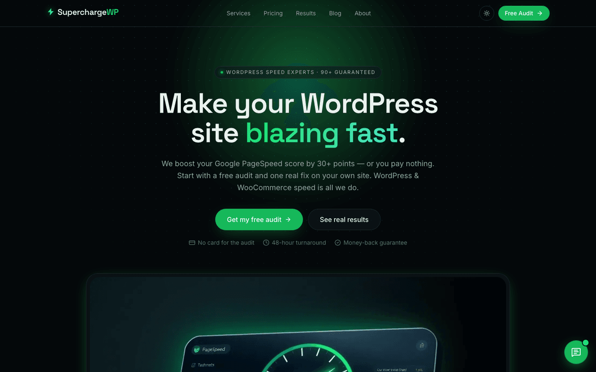 SuperchargeWP website